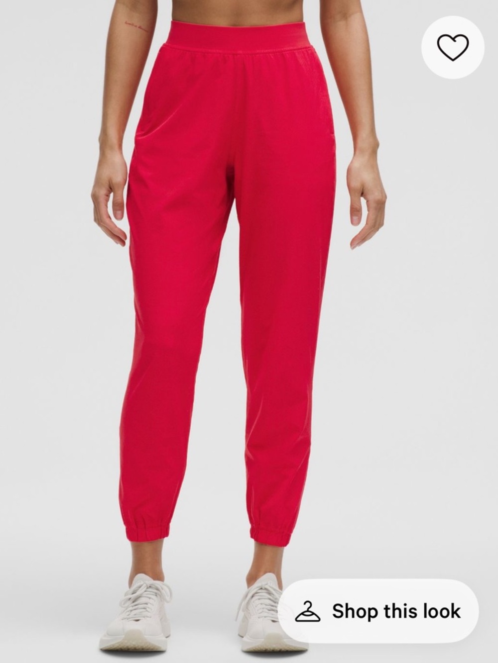 Lululemon Adapted State Perforated High Rise Jogger RED GLOW NWT size 2
